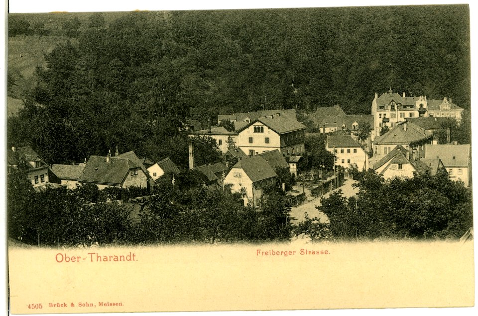 04505-Tharandt-1903-Obertharandt - Freiberger Straße-Brück & Sohn Kunstverlag