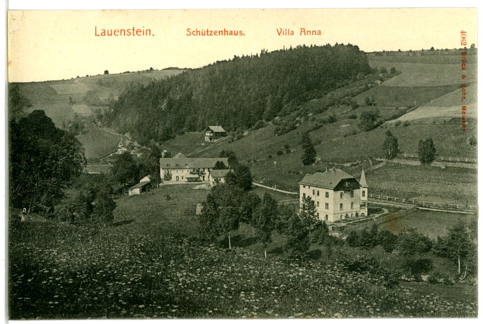 04062-Lauenstein-1903-Schützenhaus und Villa Anna-Brück & Sohn Kunstverlag