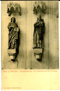 04393-Meißen-1903-Dom, Schutzpatronen St. Johannes und St. Donatus-Brück & Sohn Kunstverlag