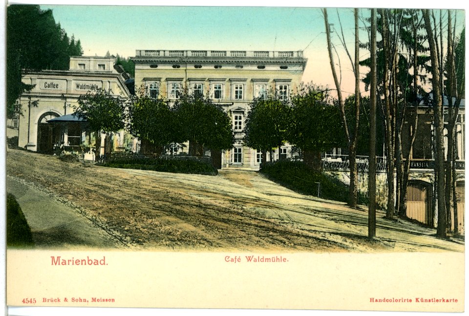 04545-Marienbad-1903-Cafe Waldmühle-Brück & Sohn Kunstverlag