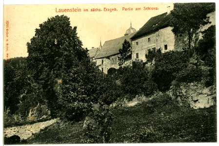 03261-Lauenstein-1903-am Schloß-Brück & Sohn Kunstverlag