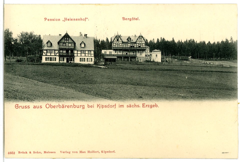 04662-Oberbärenburg-1903-Berghotel - Pension Helenenhof-Brück & Sohn Kunstverlag