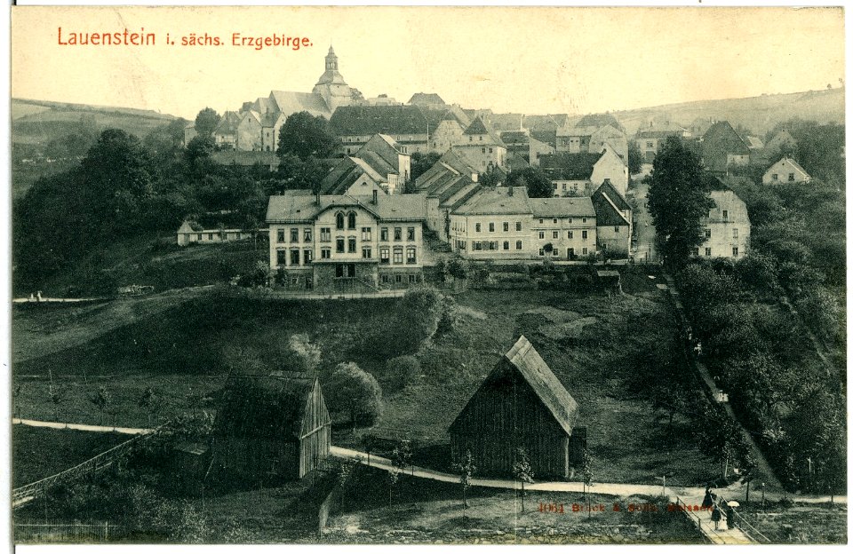 04064-Lauenstein-1903-Blick auf Lauenstein-Brück & Sohn Kunstverlag