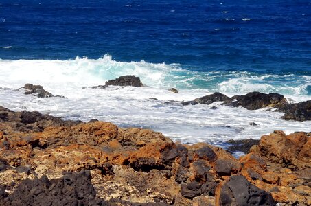 Canary ocean waves photo