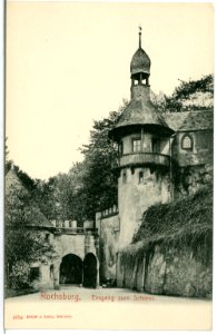 04054-Rochsburg-1903-Eingang zum Schloß-Brück & Sohn Kunstverlag