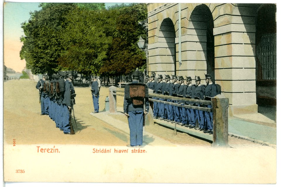 03735-Theresienstadt-1903-Ablösung der Hauptwache-Brück & Sohn Kunstverlag