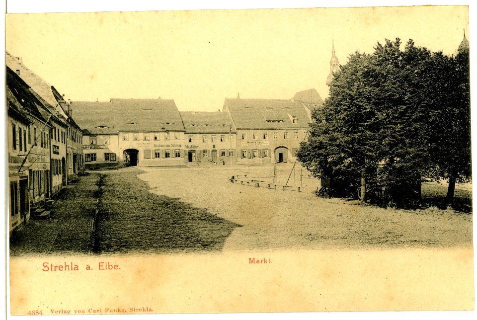 04384-Strehla-1903-Markt-Brück & Sohn Kunstverlag