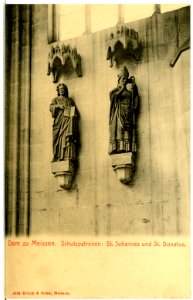 04394-Meißen-1903-Dom, Schutzpatronen St. Johannes und St. Donatus-Brück & Sohn Kunstverlag