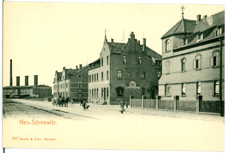 03577-Neu-Sörnewitz-1903-Restaurant zur Krone-Brück & Sohn Kunstverlag