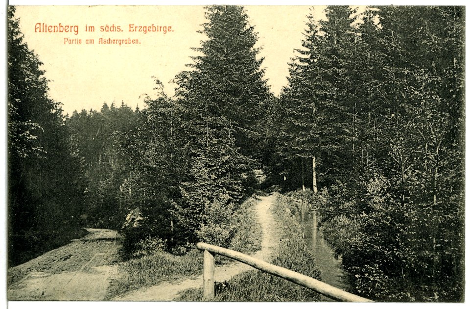 04703-Altenberg-1903-Am Aschergraben-Brück & Sohn Kunstverlag