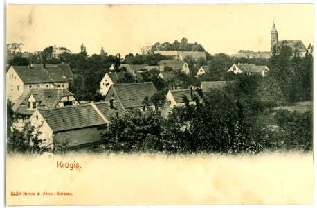 03438-Krögis-1903-Blick zum Dorf-Brück & Sohn Kunstverlag