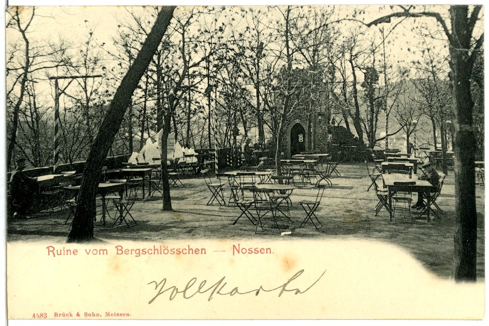 04583-Nossen-1903-Bergschlößchen Ruine-Brück & Sohn Kunstverlag