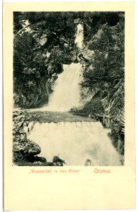 04801-Ötztal-1903-Wasserfall in der Ebne-Brück & Sohn Kunstverlag
