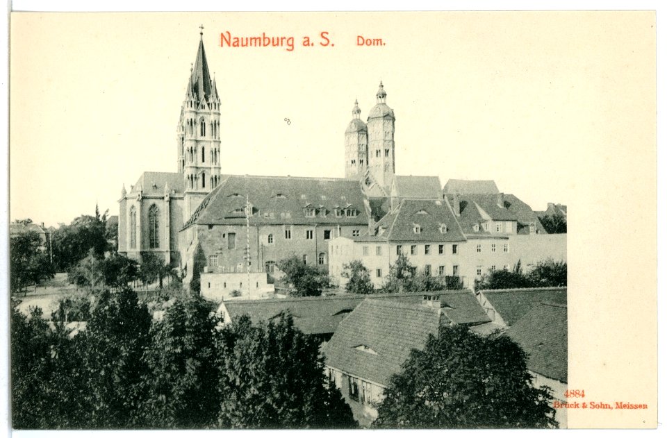 04884-Naumburg-1903-Blick zum Dom-Brück & Sohn Kunstverlag