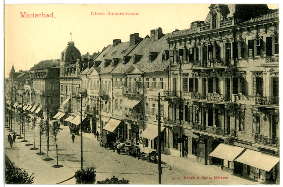 04558-Marienbad-1903-Oberere Kaiserstraße-Brück & Sohn Kunstverlag