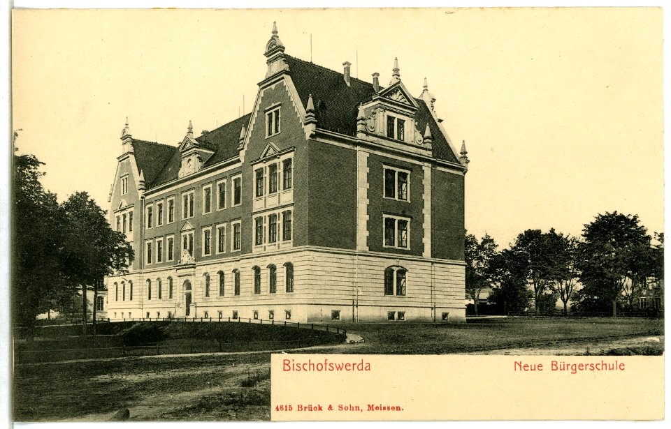 04615-Bischofswerda-1903-Neue Bürgerschule-Brück & Sohn Kunstverlag