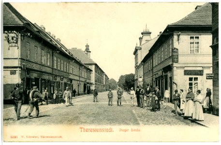 03736-Theresienstadt-1903-Pragerstraße-Brück & Sohn Kunstverlag