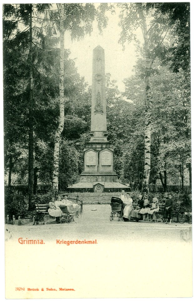 03694-Grimma-1903-Kriegerdenkmal-Brück & Sohn Kunstverlag