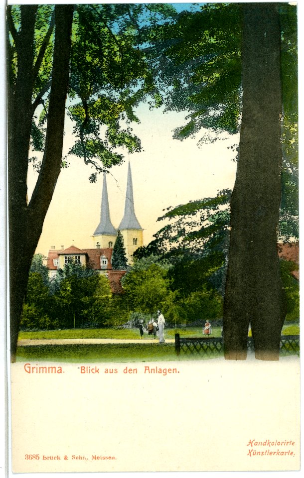 03685-Grimma-1903-in den Anlagen-Brück & Sohn Kunstverlag