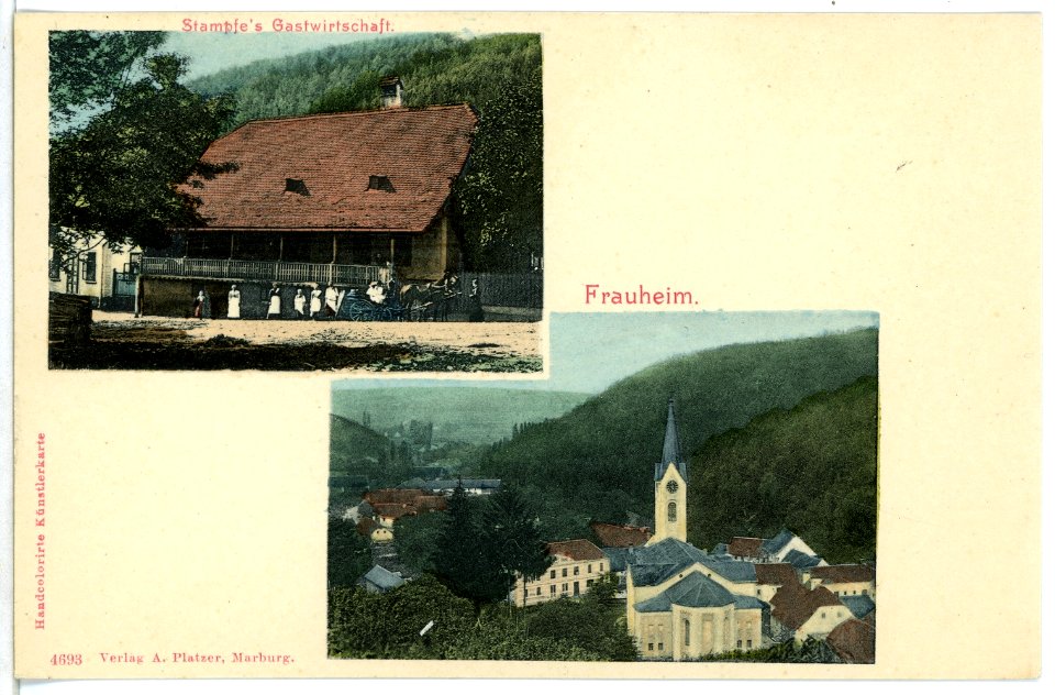 04693-Frauheim-1903-Kirche und Gastwirtschaft-Brück & Sohn Kunstverlag