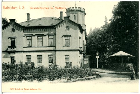 03760-Hainichen-1903-Parkschlößchen-Brück & Sohn Kunstverlag