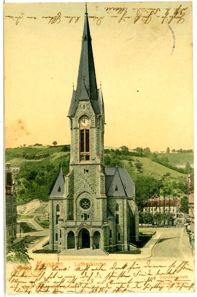 03568-Meißen-1903-Lutherkirche-Brück & Sohn Kunstverlag