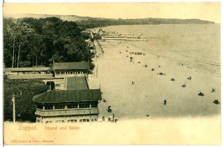 03472-Zoppot-1903-Strand und Bäder-Brück & Sohn Kunstverlag