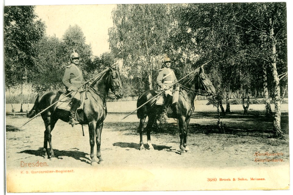 03680-Dresden-1903-Königlich Sächsisches Gardereiter-Regiment-Brück & Sohn Kunstverlag