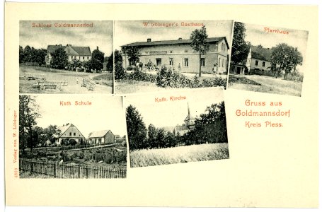 04868-Goldmannsdorf-1903-verschiedene Ortsmotive-Brück & Sohn Kunstverlag