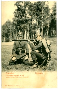 03667-Dresden-1903-2. Grenadier-Regiment Nr. 101 Kaiser Wilhelm, Zielübung-Brück & Sohn Kunstverlag