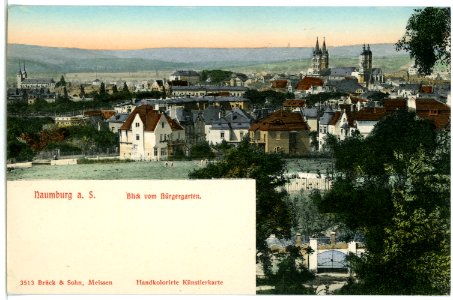 03513-Naumburg-1903-Blick vom Bürgergarten-Brück & Sohn Kunstverlag