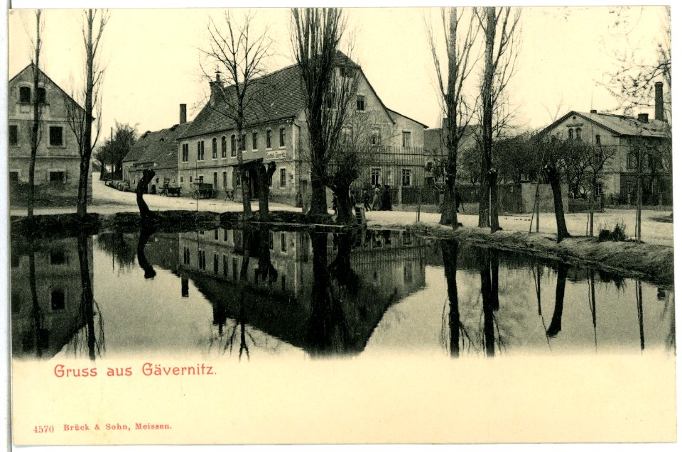 04570-Gävernitz-1903-Gasthof und Teich-Brück & Sohn Kunstverlag