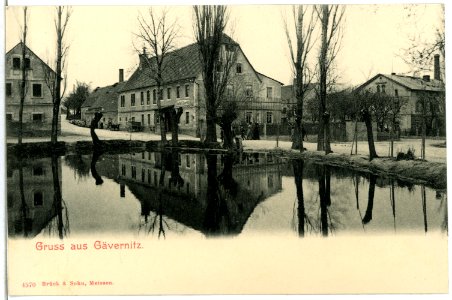 04570-Gävernitz-1903-Gasthof und Teich-Brück & Sohn Kunstverlag