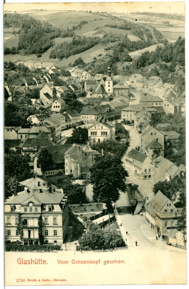 03240-Glashütte-1903-Blick auf Glashütte vom Ochsenkopf-Brück & Sohn Kunstverlag