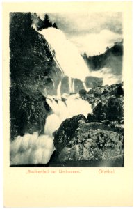 04802-Ötztal-1903-Stuibenfall bei Umhausen-Brück & Sohn Kunstverlag
