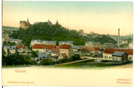 03409-Nossen-1903-Schloß und Stadt-Brück & Sohn Kunstverlag