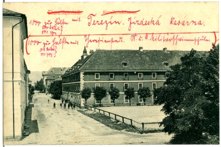 03703-Theresienstadt-1903-Kavalleriekaserne-Brück & Sohn Kunstverlag