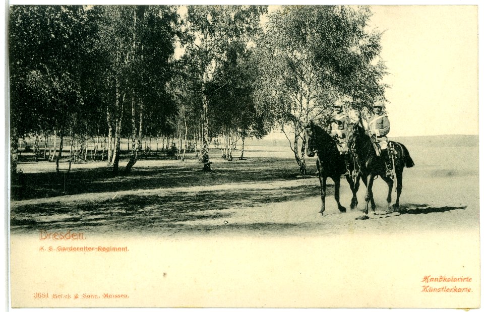 03684-Dresden-1903-Königlich Sächsisches Gardereiter-Regiment-Brück & Sohn Kunstverlag