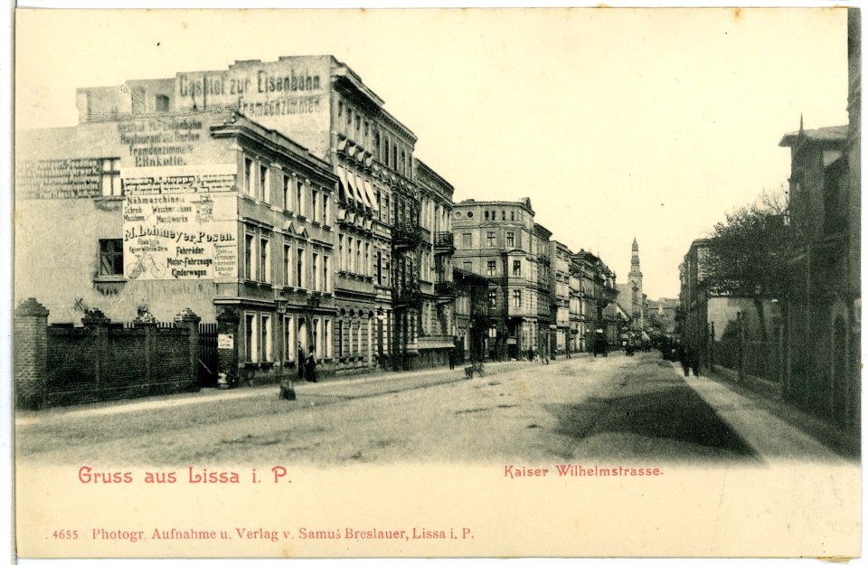04655-Lissa-1903-Kaiser Wilhelm - Straße-Brück & Sohn Kunstverlag