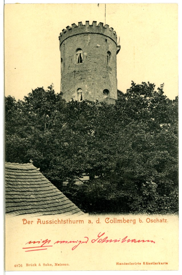 04876-Collmberg-1903-Aussichtsturm-Brück & Sohn Kunstverlag