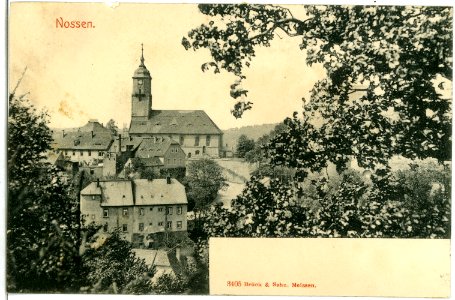 03405-Nossen-1903-Blick zur Kirche-Brück & Sohn Kunstverlag