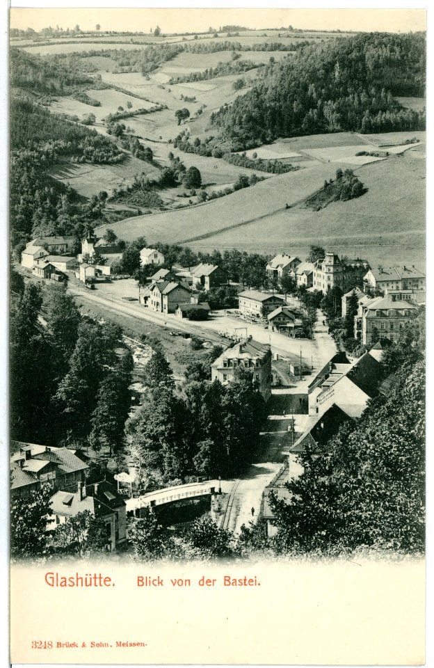 03248-Glashütte-1903-Blick auf Glashütte von der Bastei-Brück & Sohn Kunstverlag