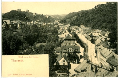 04507-Tharandt-1903-Blick von der Ruine-Brück & Sohn Kunstverlag