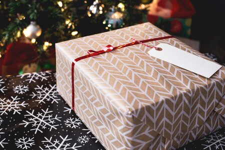 Tag ribbon holiday