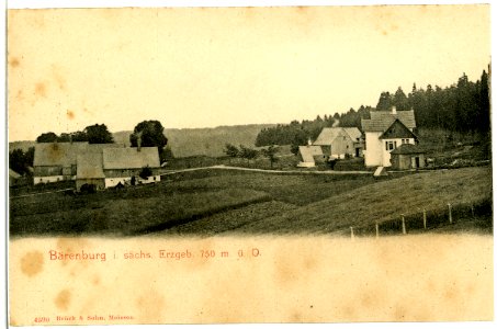 04390-Bärenburg-1903-Häuser im Ort-Brück & Sohn Kunstverlag