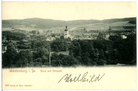03647-Waldenburg-1903-Blick auf Altstadt-Brück & Sohn Kunstverlag