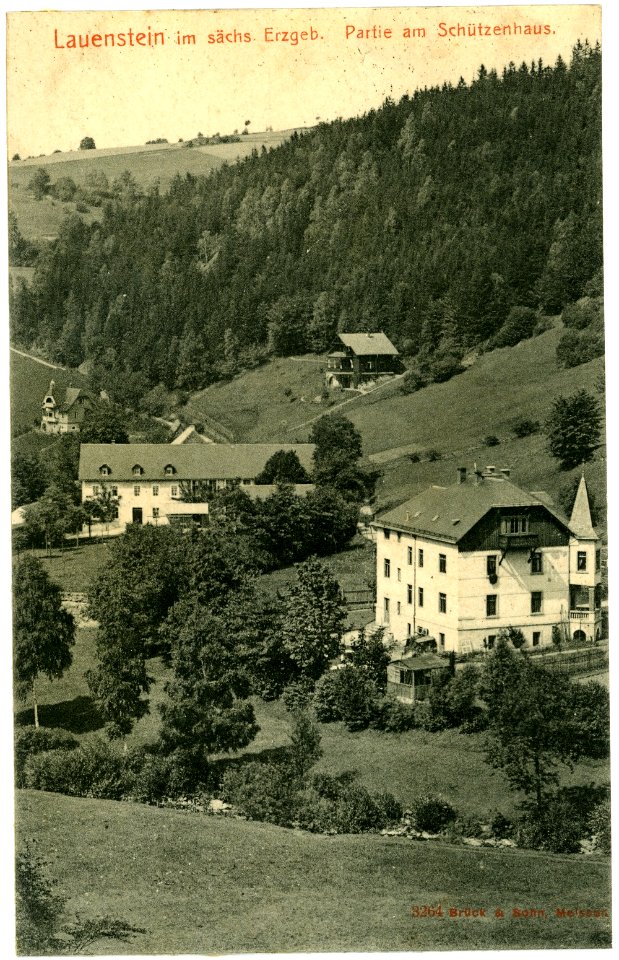 03264-Lauenstein-1903-am Schützenhaus-Brück & Sohn Kunstverlag