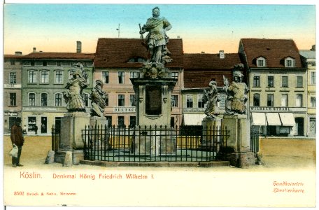 03502-Köslin-1903-Denkmal Kaiser Friedrich Wilhelm I.-Brück & Sohn Kunstverlag