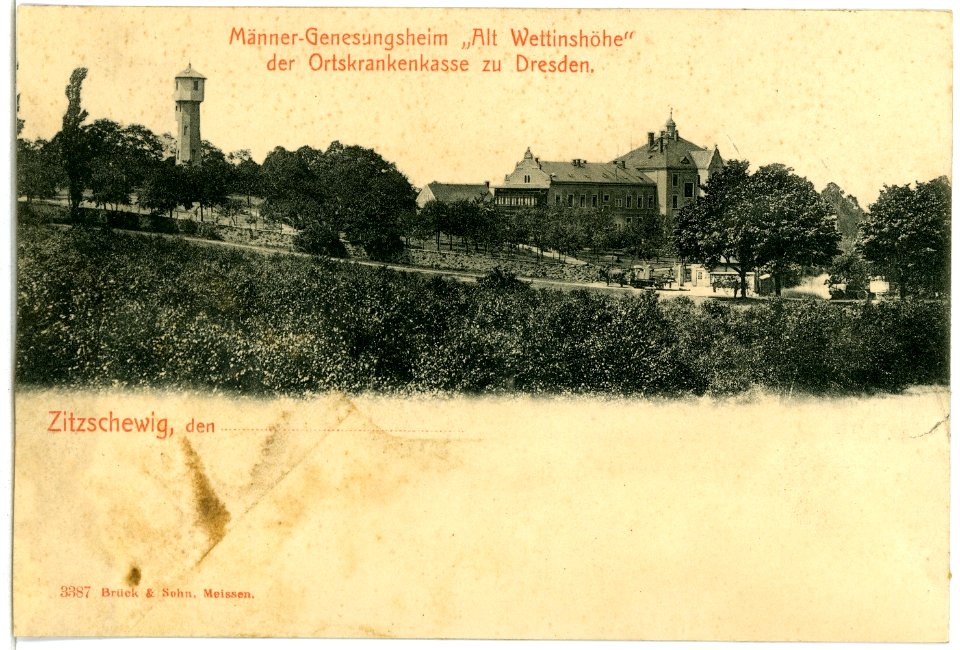 03387-Zitzschewig-1903-Männer-Genesungsheim Alt-Wettinshöhe-Brück & Sohn Kunstverlag