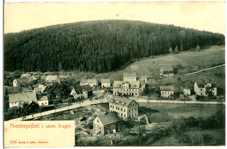 03216-Niederpöbel-1903-Blick auf Niederpöbel-Brück & Sohn Kunstverlag